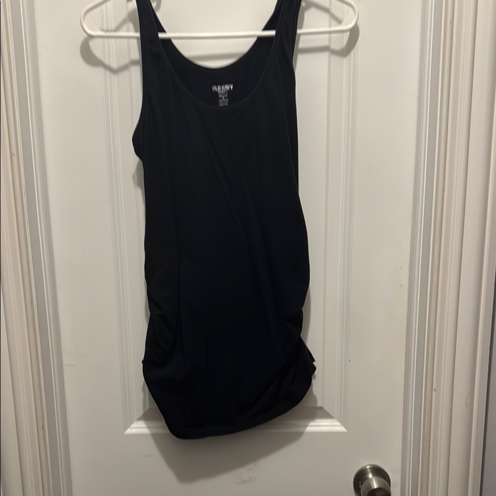 Old Navy Maternity Black Fitted Sleeveless Tank Top